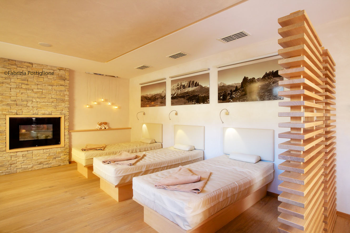 Italy. South Tyrol. Val Gardena Valley. Selva Gardena. Nives Boutique Hotel & Spa.The relax room.