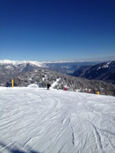 Dolomiti del Brenta - sulle pista da Sci all'arrivo della Daolasa